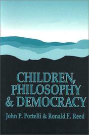 Front cover of Children, philosophy, and democracy by John Portelli