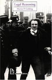 Front cover of Legal reasoning by Martin P. Golding