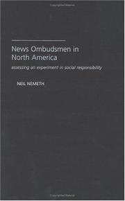 Front cover of News ombudsmen in North America by Neil Nemeth