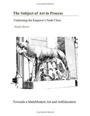 Front cover of The subject of art in process by Stanley Horner