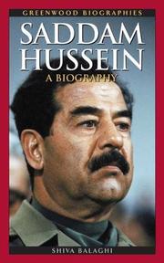 Front cover of Saddam Hussein by Shiva Balaghi
