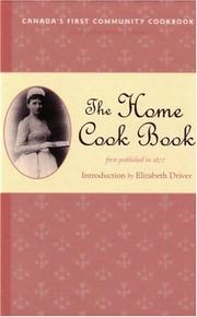 Front cover of The Home Cook Book by Elizabeth Driver