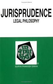 Cover of Jurisprudence, legal philosophy, in a nutshell by S. Prakash Sinha