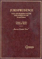 Cover of Jurisprudence by George C. Christie