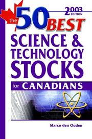 Front cover of The 50 best science & technology stocks for Canadians by Marco den Ouden