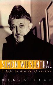 Cover of Simon Wiesenthal by Hella Pick