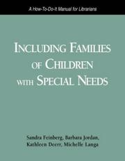 Front cover of Including families of children with special needs by Sandra Feinberg