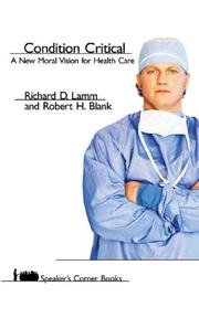 Cover of Condition critical by Richard D. Lamm