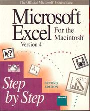 Cover of Microsoft EXCEL Version 4 for the Macintosh Step by Step by Unknown