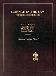 Front cover of Science in the law by David L. Faigman