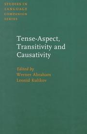 Cover of Tense-Aspect, Transitivity and Causativity by Unknown