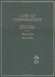Front cover of Laws of corporations and other business enterprises by Harry G. Henn