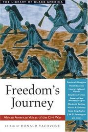 Front cover of Freedom's journey by Donald Yacovone