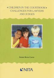Front cover of Children in the courtroom by Sherrie Bourg Carter