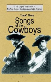 Front cover of Songs of the cowboys by N. Howard Thorp