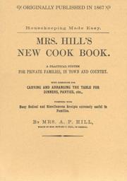 Front cover of Mrs. Hill's New Cook Book by Annabella P. Hill