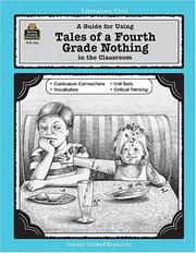 Front cover of A Guide for Using Tales of a Fourth Grade Nothing in the Classroom by DEBORAH HAYES