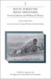 Front cover of Route across the Rocky Mountains by Overton Johnson