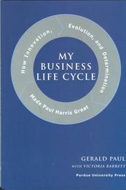 Front cover of My business life cycle by Gerald Paul