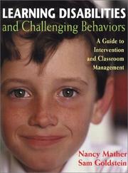 Cover of Learning disabilities and challenging behaviors by Nancy Mather