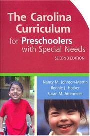 Front cover of The Carolina curriculum for preschoolers with special needs by Nancy Johnson-Martin