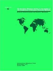 Cover of The European Monetary System in the context of the integration of European financial markets by D. F. I. Folkerts-Landau