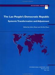 Front cover of The Lao People's Democratic Republic by International Monetary Fund Staff