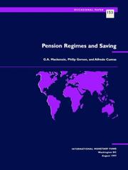 Cover of Pension regimes and saving by G. A. Mackenzie