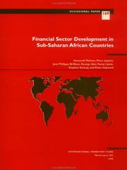 Cover of Financial sector development in Sub-Saharan African countries by Hassanali Mehran
