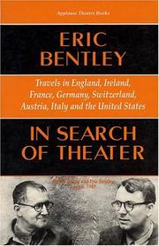 Front cover of In search of theater by Eric Bentley