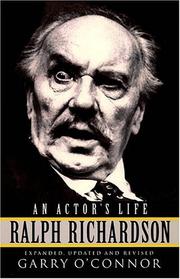 Front cover of Ralph Richardson - An Actor's Life by Garry O'Connor