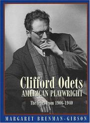 Front cover of Clifford Odets, American Playwright by Margaret Brenman-Gibson
