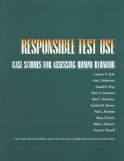Cover of Responsible test use by Lorraine D. Eyde
