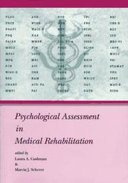 Front cover of Psychological assessmentin medical rehabilitation by Marcia J. Scherer