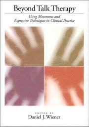 Cover of Beyond talk therapy by Daniel J. Wiener