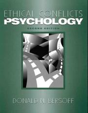 Front cover of Ethical Conflicts in Psychology by Donald N. Bersoff