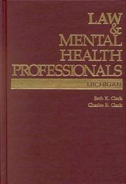 Front cover of Law & mental health professionals by Beth K. Clark