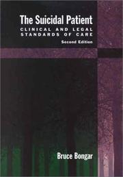 Cover of The suicidal patient by Bruce Michael Bongar