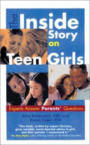 Front cover of The inside story on teen girls by Karen Zager