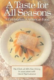 Cover of A Taste for all seasons by David Paul Larousse