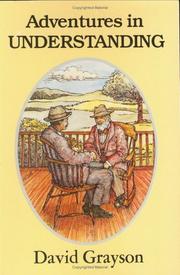 Cover of Adventures in understanding by David Grayson