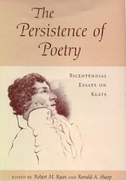 Front cover of The persistence of poetry by Robert M. Ryan