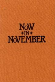 Cover of Now in November by Josephine Winslow Johnson