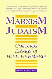 Front cover of From Marxism to Judaism by Will Herberg