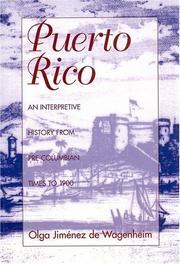 Front cover of Puerto Rico by Olga Jiménez de Wagenheim