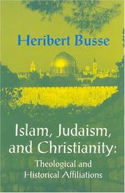 Front cover of Islam, Judaism and Christianity by Heribert Busse