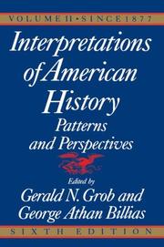 Front cover of Interpretations of American history by Gerald N. Grob
