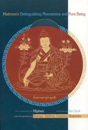 Cover of Maitreya's Distinguishing phenomena and pure being by Maitreyanātha.