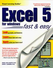 Cover of Excel 5 for Windows by Grace Joely Beatty