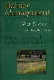 Cover of Holistic management by Allan Savory